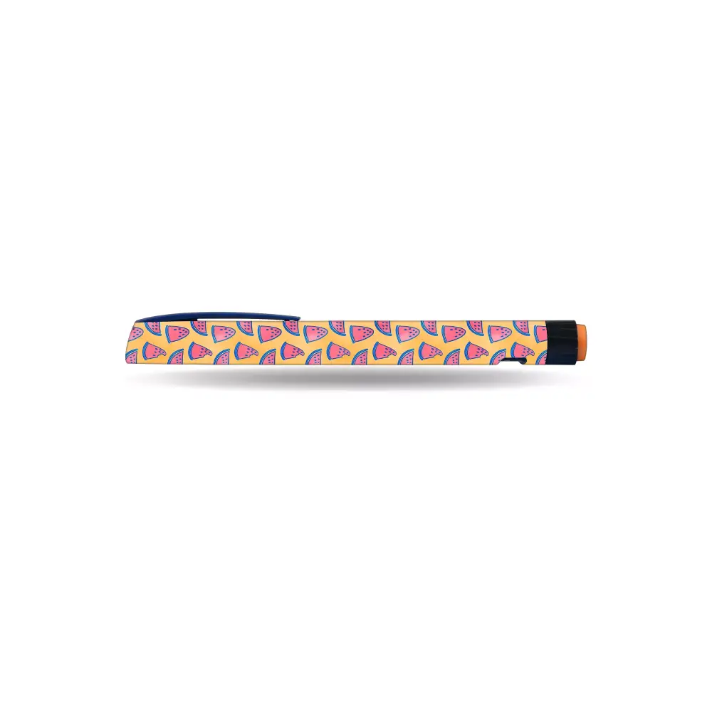 NovoRapid FlexPen with Summer Edition tropical fruit sticker from Kaio-Dia.