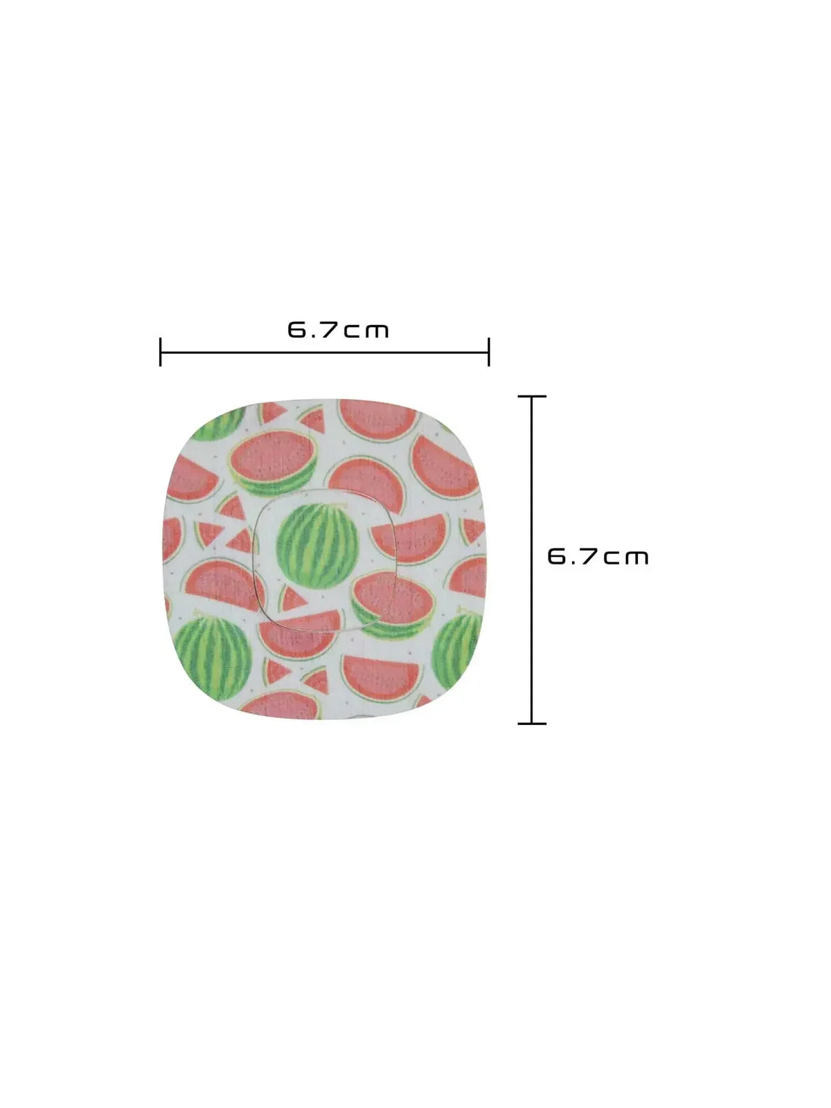 Plaster til Simplera Sync, Fresh-serien, vandmelondesign, størrelse 6,7 x 6,7 cm