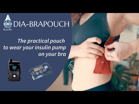 BH-pose til insulinpumpe, Dia-BraPouch Spacy Lacy