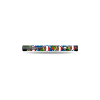 Christmas themed NovoPen insulin pen sticker on black NovoPen.