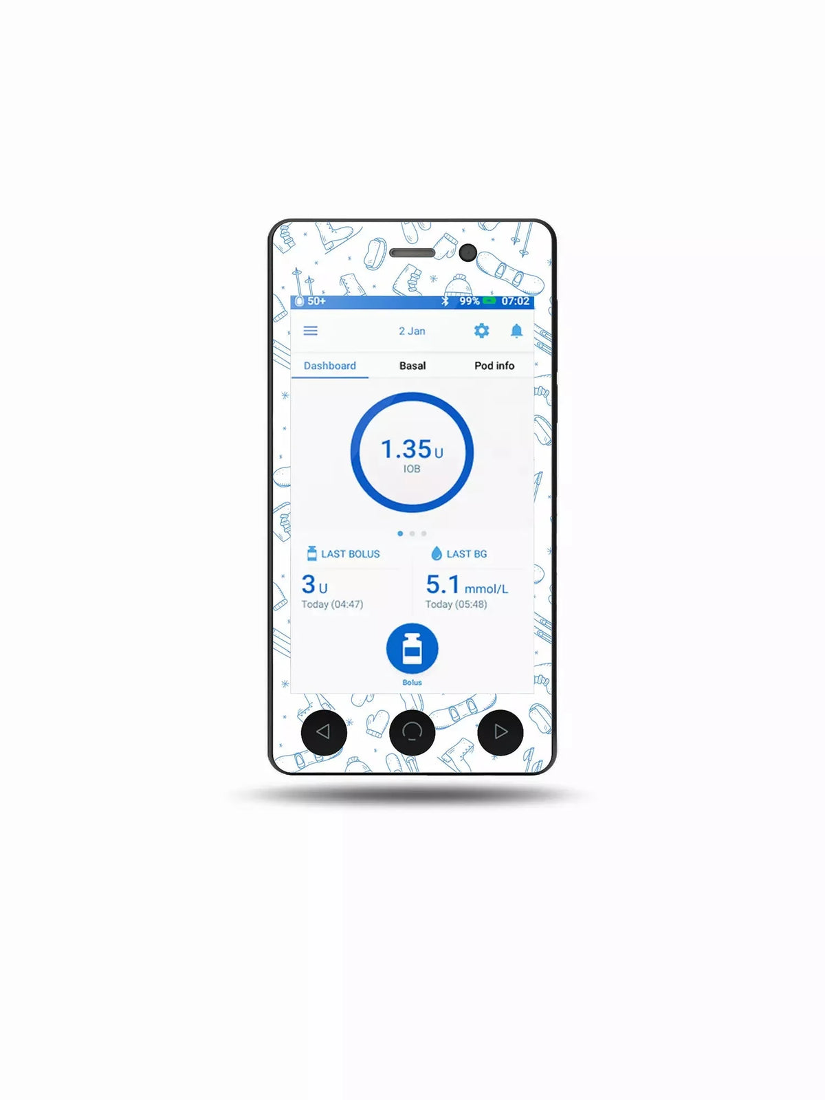 Omnipod DASH Sticker - Winter Collection