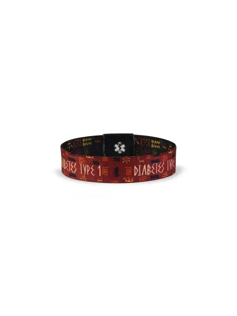 Reversible Diabetes Awareness Wristband with message, 1.5cm height.
