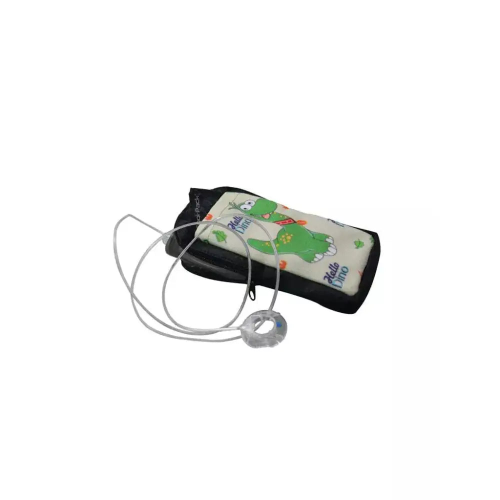 Vertical insulin pump case for children with fun prints and secure fit.