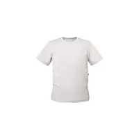 Insulin pump t-shirt for kids in white with side pockets and tubing holes.